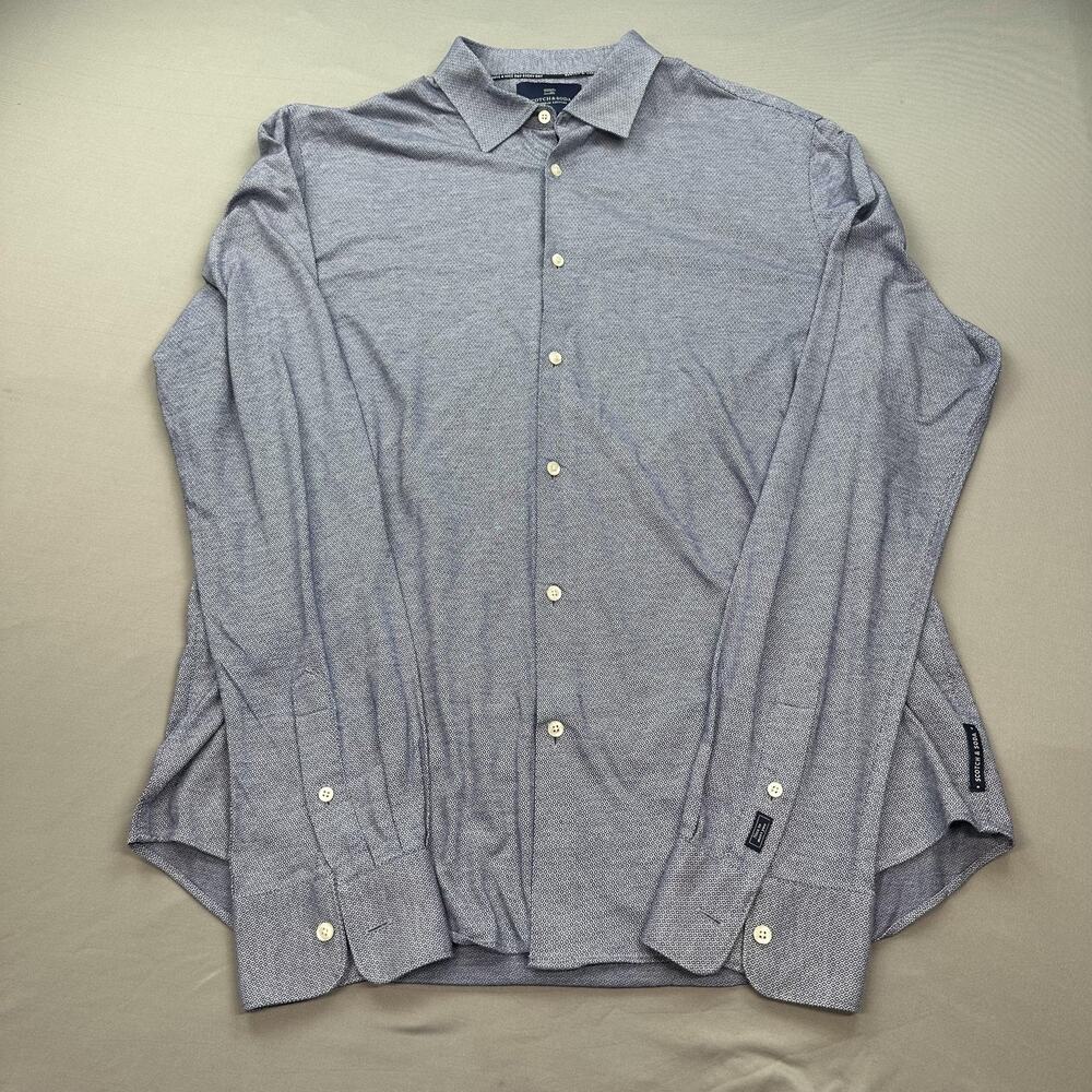 Scotch & Soda‎ Shirt Mens Large Geometric Pattern Button Up Regular Fit